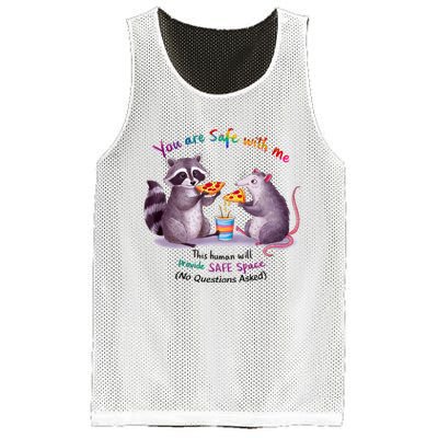 Proud Ally You Are Safe With Me Lgbt Pride Month Mesh Reversible Basketball Jersey Tank