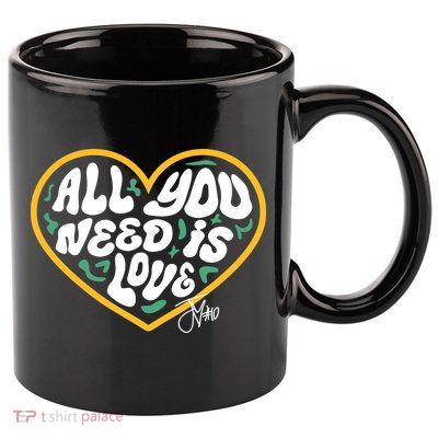 Packer All You Need Is Love 10 11oz C Handle Ceramic Mug