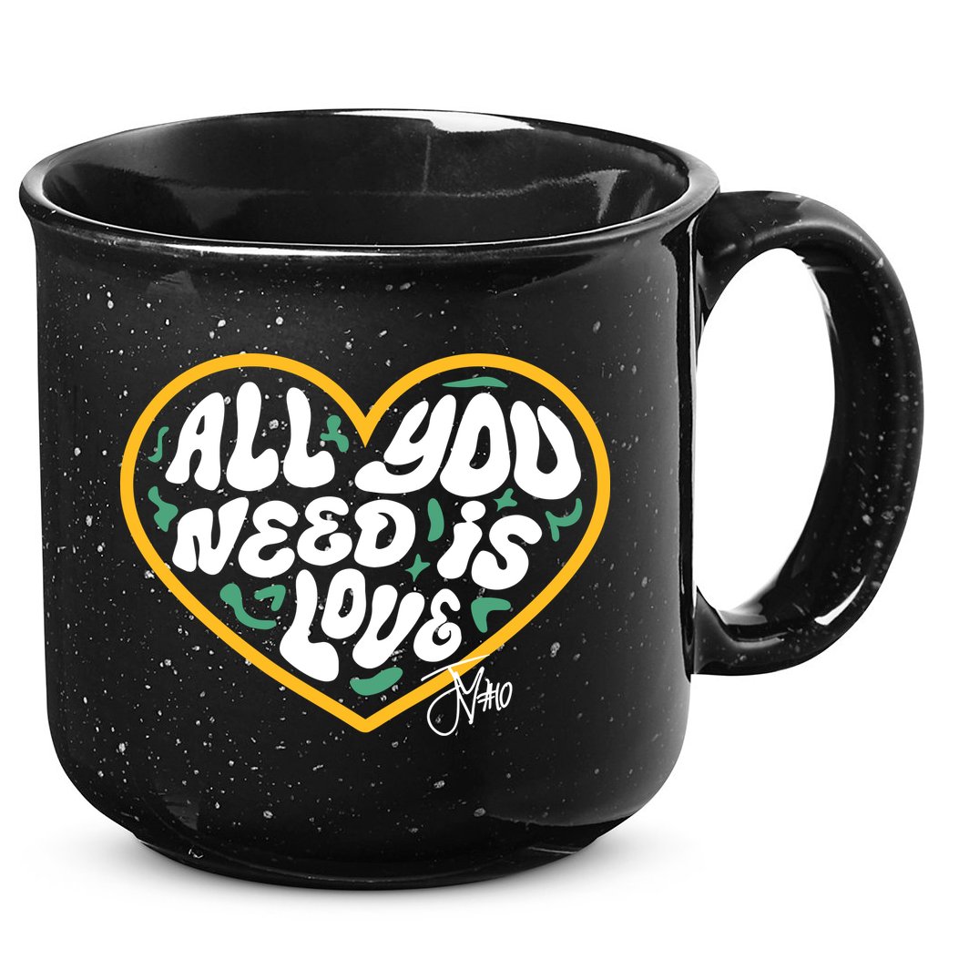 Packer All You Need Is Love 10 15oz Campfire Ceramic Mug