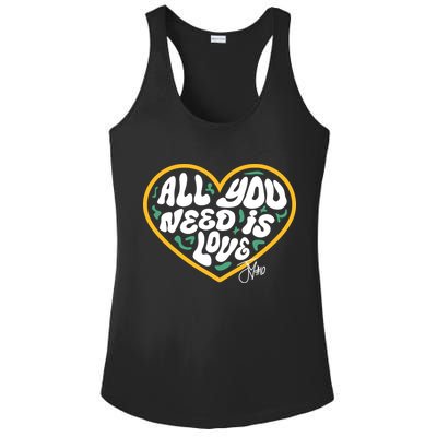 Packer All You Need Is Love 10 Ladies PosiCharge Competitor Racerback Tank
