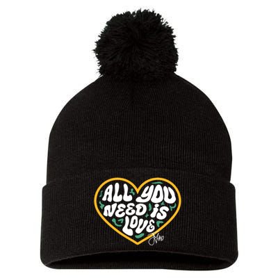 Packer All You Need Is Love 10 Pom Pom 12in Knit Beanie