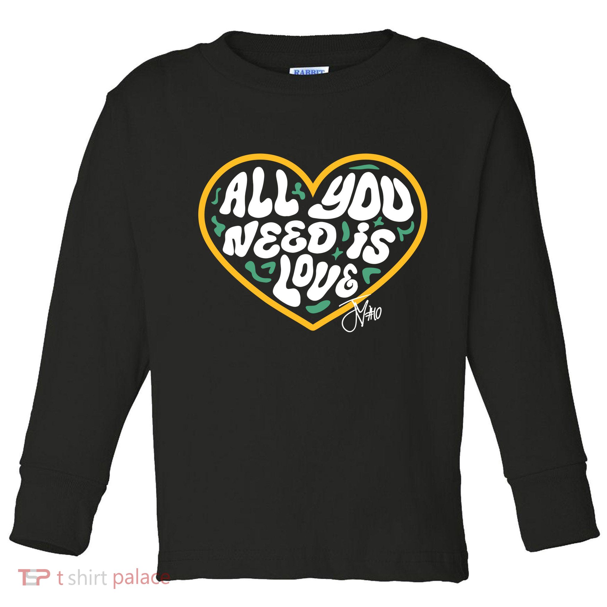 Packer All You Need Is Love 10 Toddler Long Sleeve Shirt