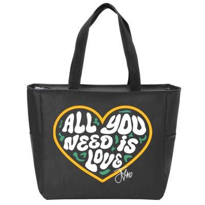 Packer All You Need Is Love 10 Zip Tote Bag
