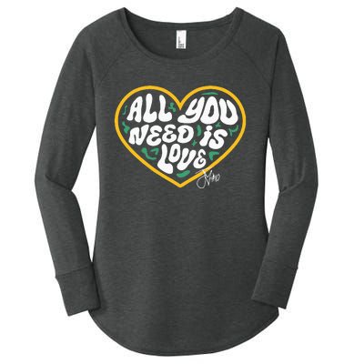 Packer All You Need Is Love 10 Women's Perfect Tri Tunic Long Sleeve Shirt