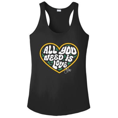 Packer All You Need Is Love 10 Ladies PosiCharge Competitor Racerback Tank