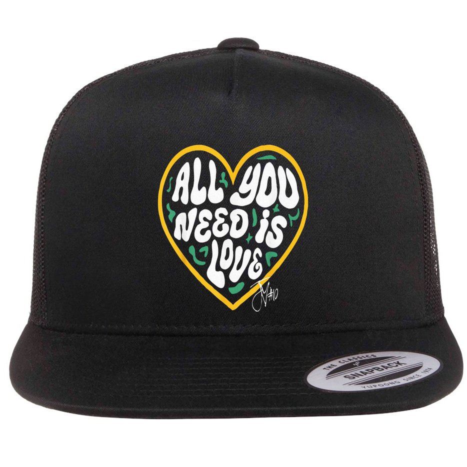 Packer All You Need Is Love 10 Flat Bill Trucker Hat