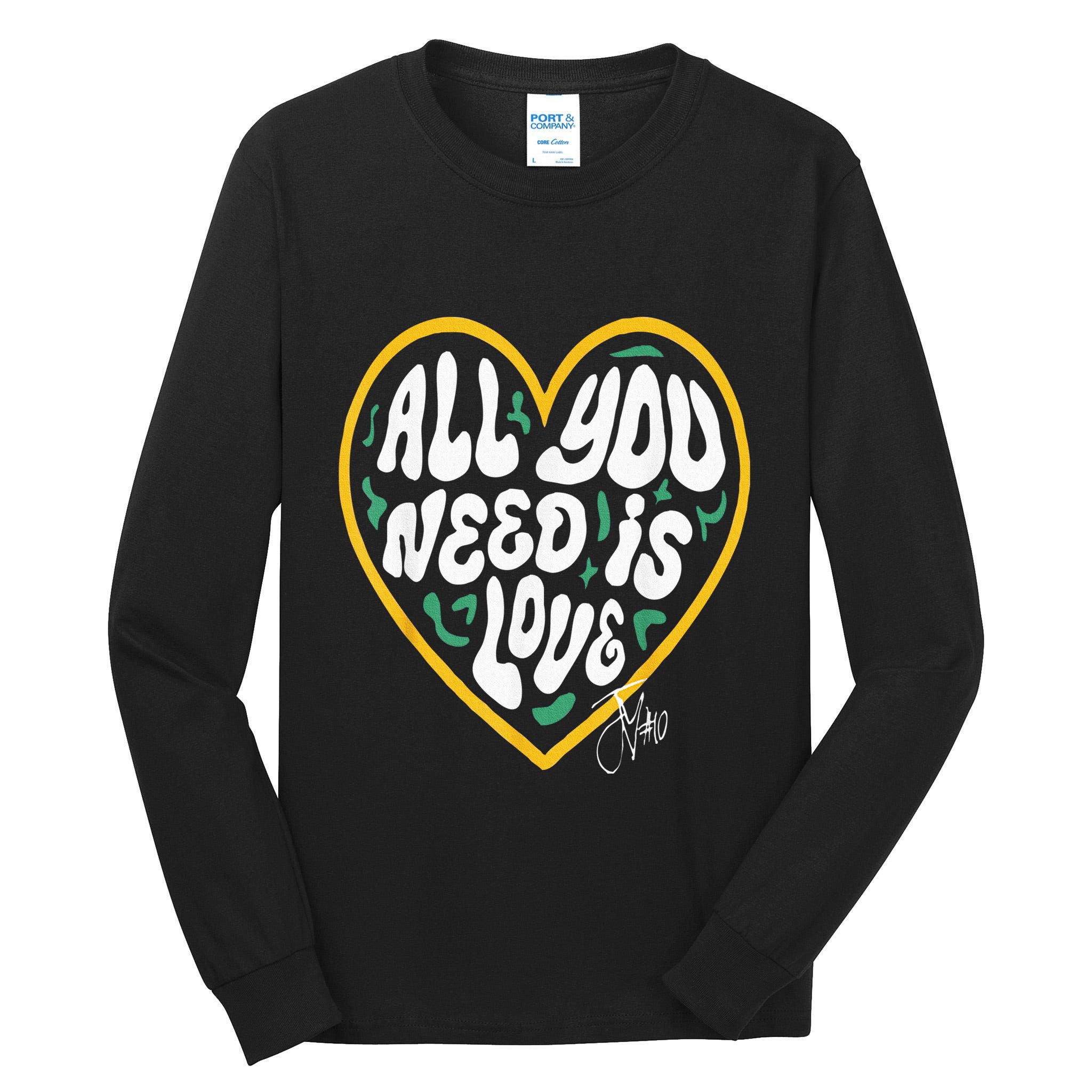 Packer All You Need Is Love 10 Tall Long Sleeve T-Shirt