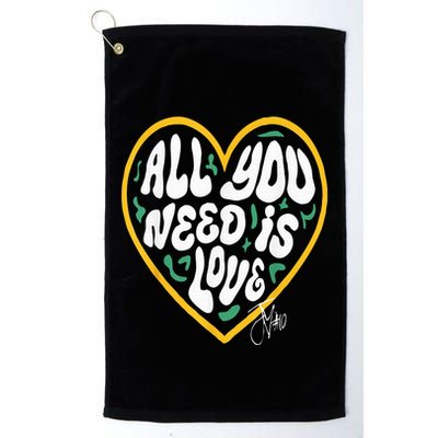 Packer All You Need Is Love 10 Golf Towel