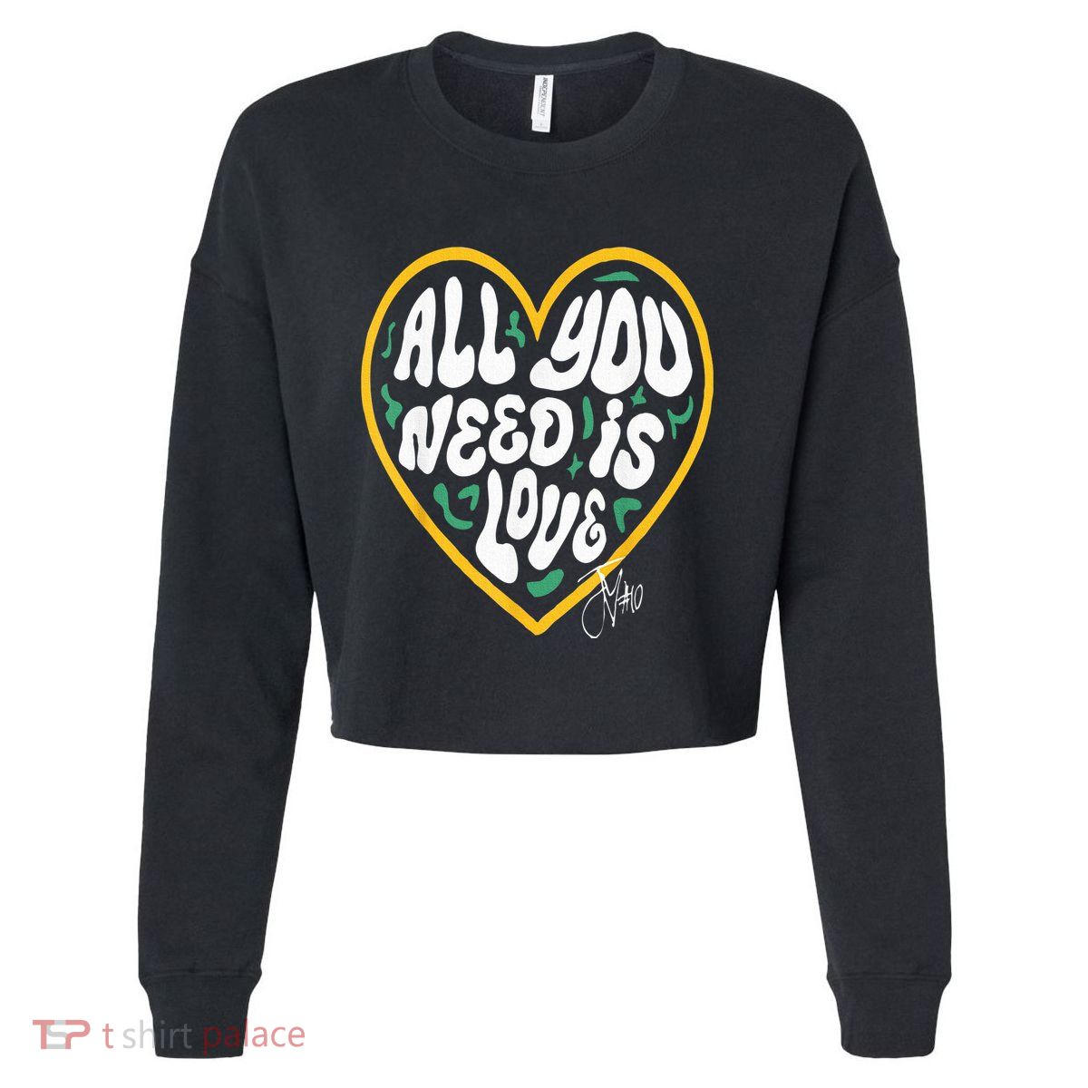 Packer All You Need Is Love 10 Cropped Pullover Crew