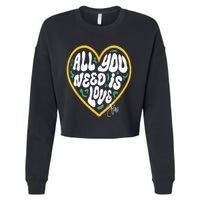 Packer All You Need Is Love 10 Cropped Pullover Crew