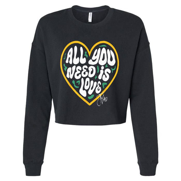 Packer All You Need Is Love 10 Cropped Pullover Crew