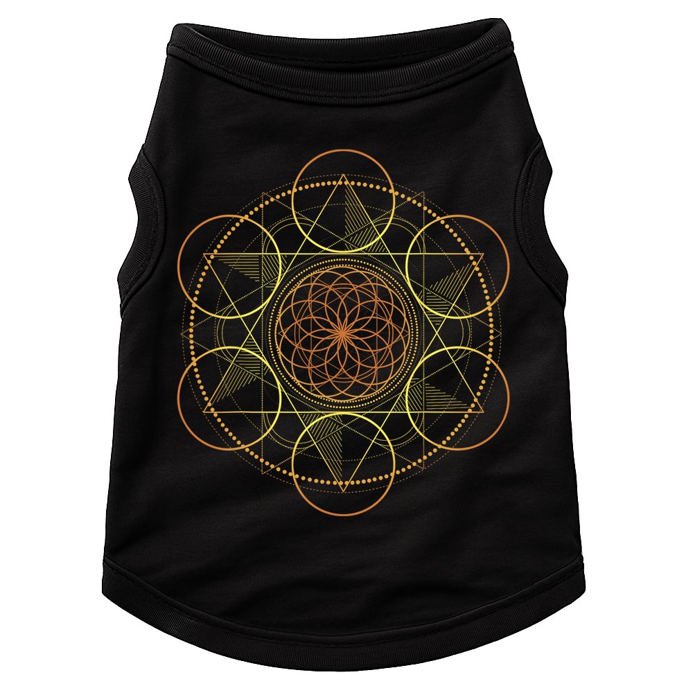 Prana Art Yoga Mandala Sacred Energy Geometry Meditation Doggie Tank