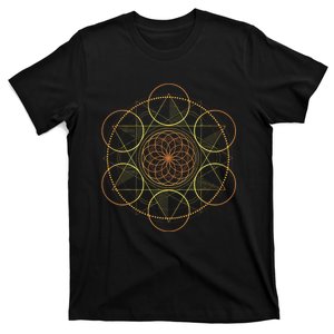 Prana Art Yoga Mandala Sacred Energy Geometry Meditation T-Shirt