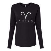 Proud Aries Zodiac Characteristics Gifts Astrology Sign Love Womens Cotton Relaxed Long Sleeve T-Shirt