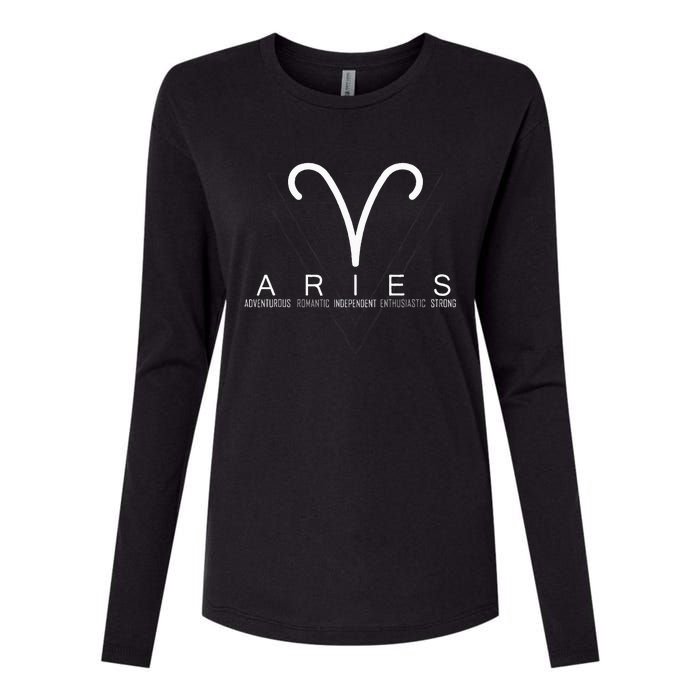 Proud Aries Zodiac Characteristics Gifts Astrology Sign Love Womens Cotton Relaxed Long Sleeve T-Shirt