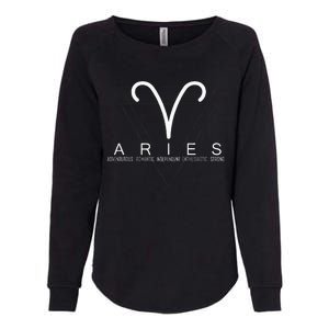 Proud Aries Zodiac Characteristics Gifts Astrology Sign Love Womens California Wash Sweatshirt