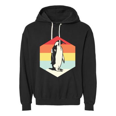 Penguin Animal Zookeeper Gifts Garment-Dyed Fleece Hoodie