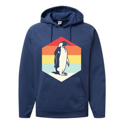 Penguin Animal Zookeeper Gifts Performance Fleece Hoodie