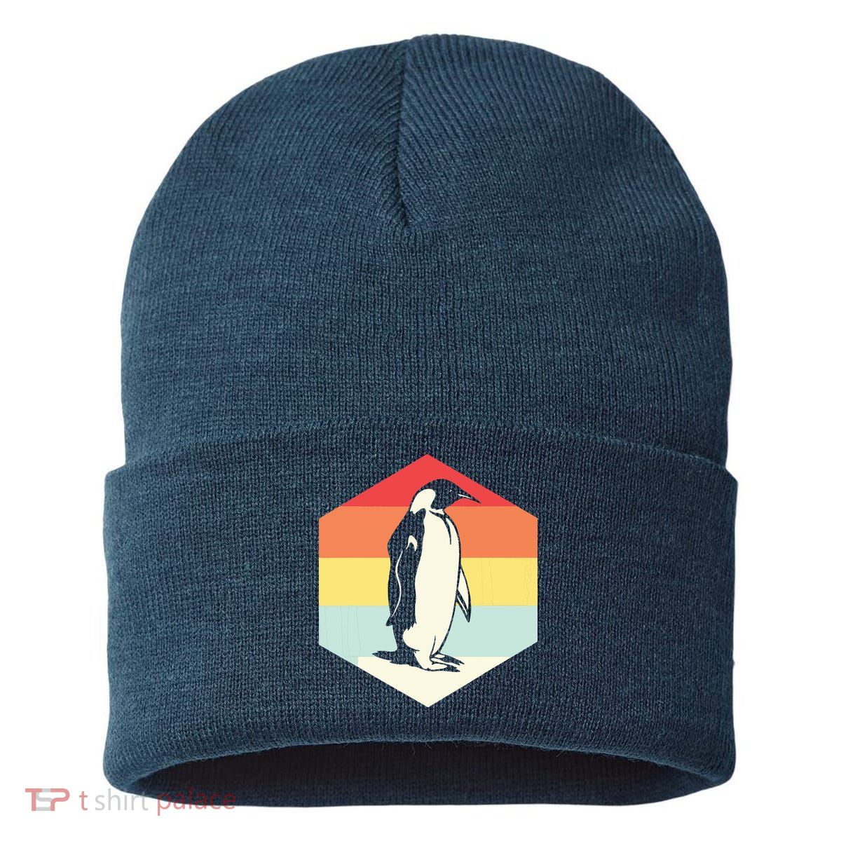 Penguin Animal Zookeeper Gifts Sustainable Knit Beanie