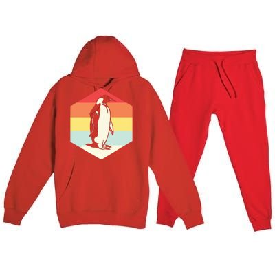 Penguin Animal Zookeeper Gifts Premium Hooded Sweatsuit Set