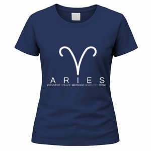 Proud Aries Zodiac Characteristics Gifts Astrology Sign Love Women's T-Shirt