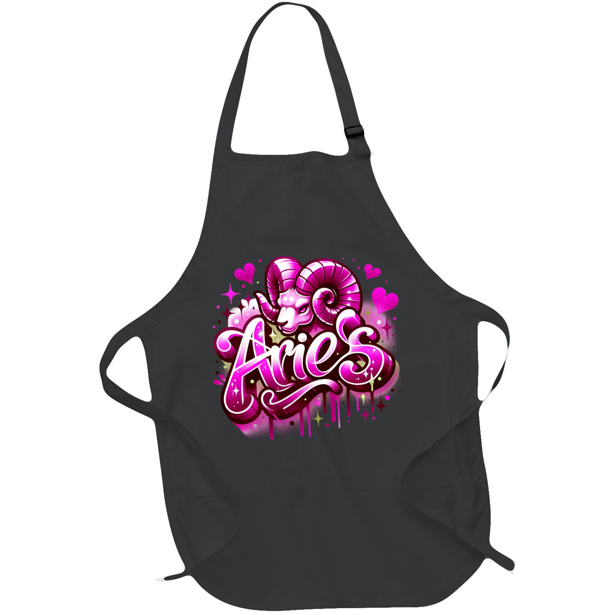 Pink Aries Zodiac Star Sign Apron