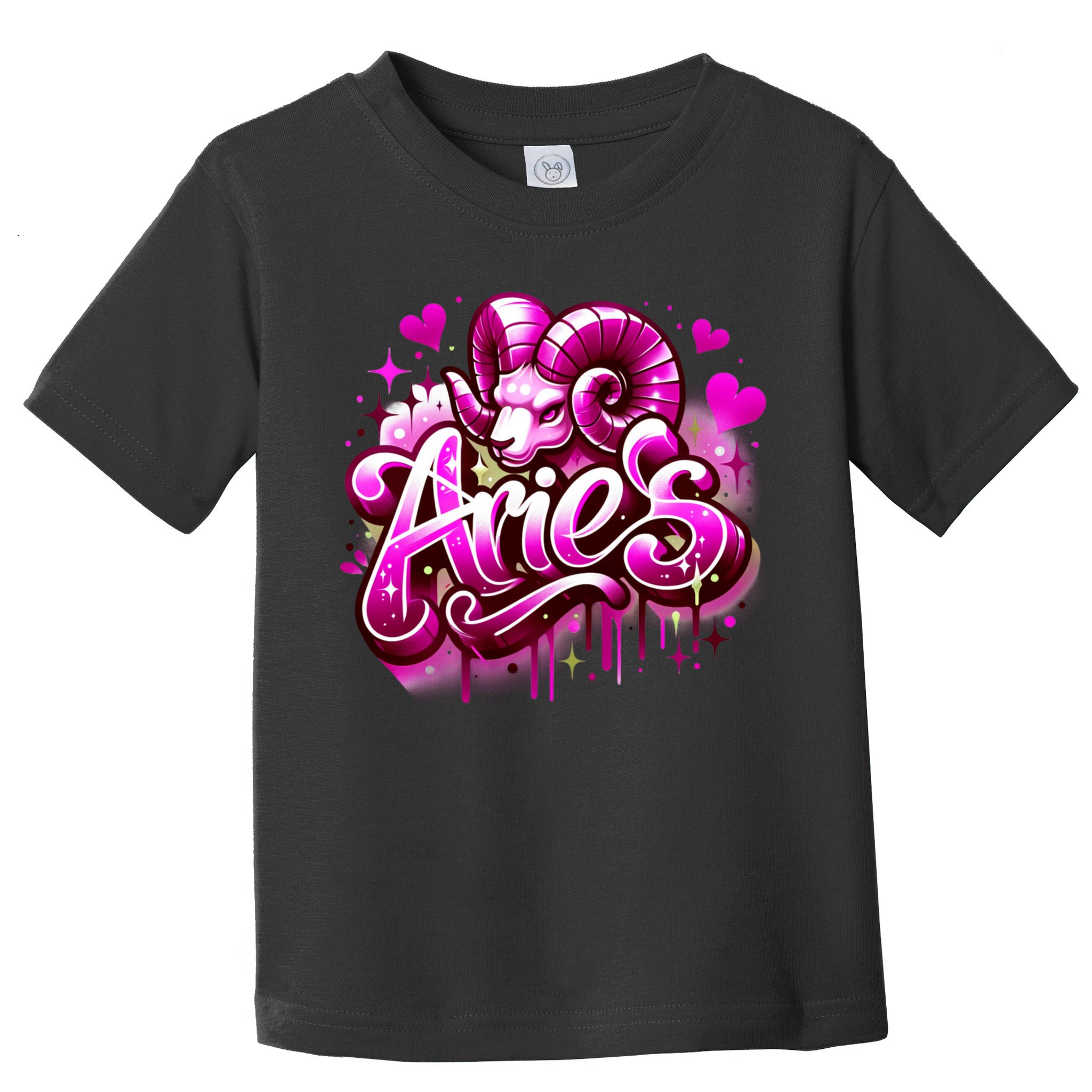 Pink Aries Zodiac Star Sign Toddler T-Shirt