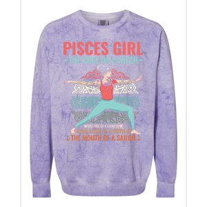 Pisces Astrology Zodiac Sign Pisces Horoscope Pisces Gift Colorblast Crewneck Sweatshirt