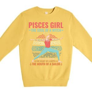 Pisces Astrology Zodiac Sign Pisces Horoscope Pisces Gift Premium Crewneck Sweatshirt