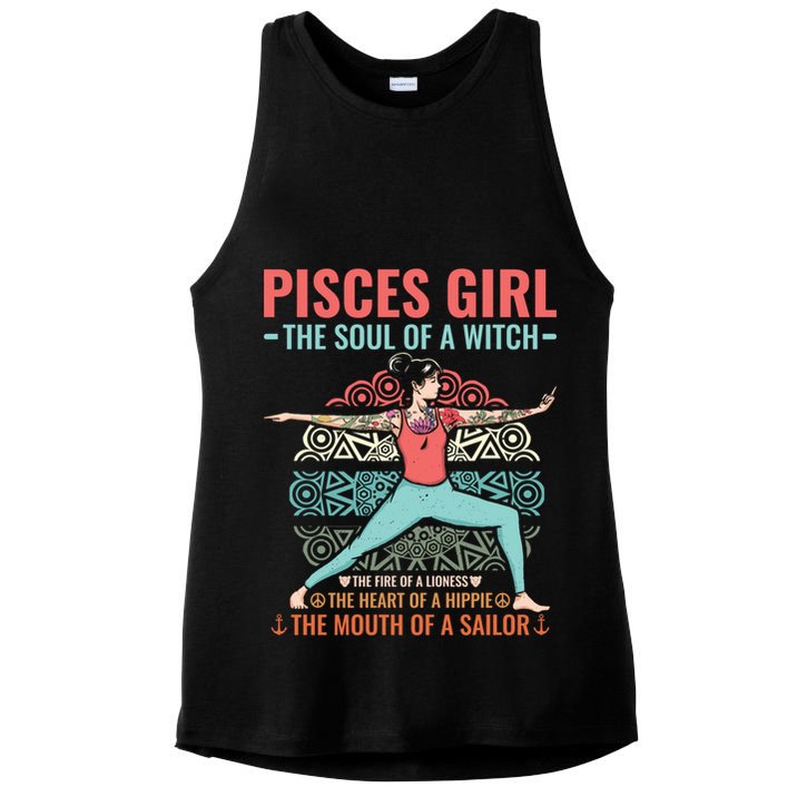 Pisces Astrology Zodiac Sign Pisces Horoscope Pisces Gift Ladies PosiCharge Tri-Blend Wicking Tank