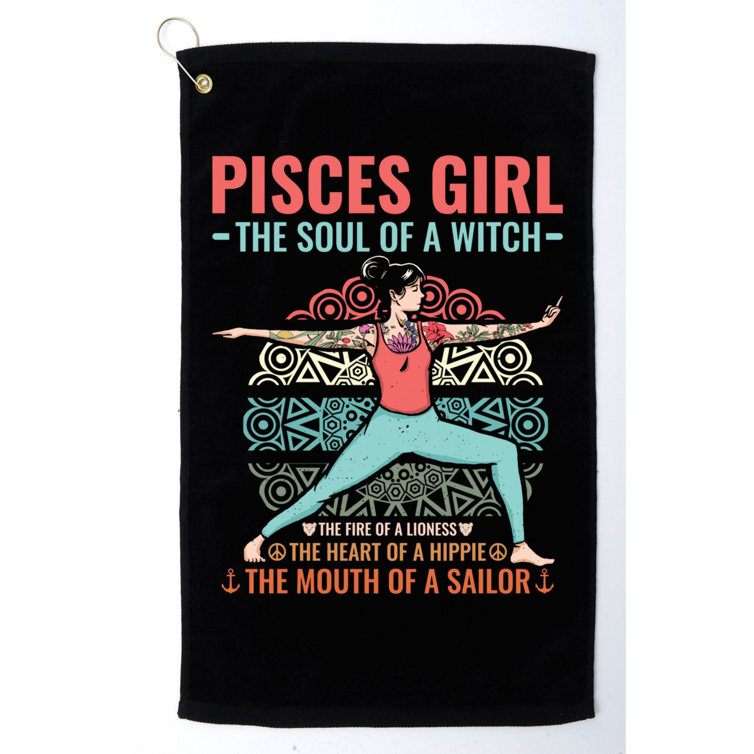 Pisces Astrology Zodiac Sign Pisces Horoscope Pisces Gift Golf Towel