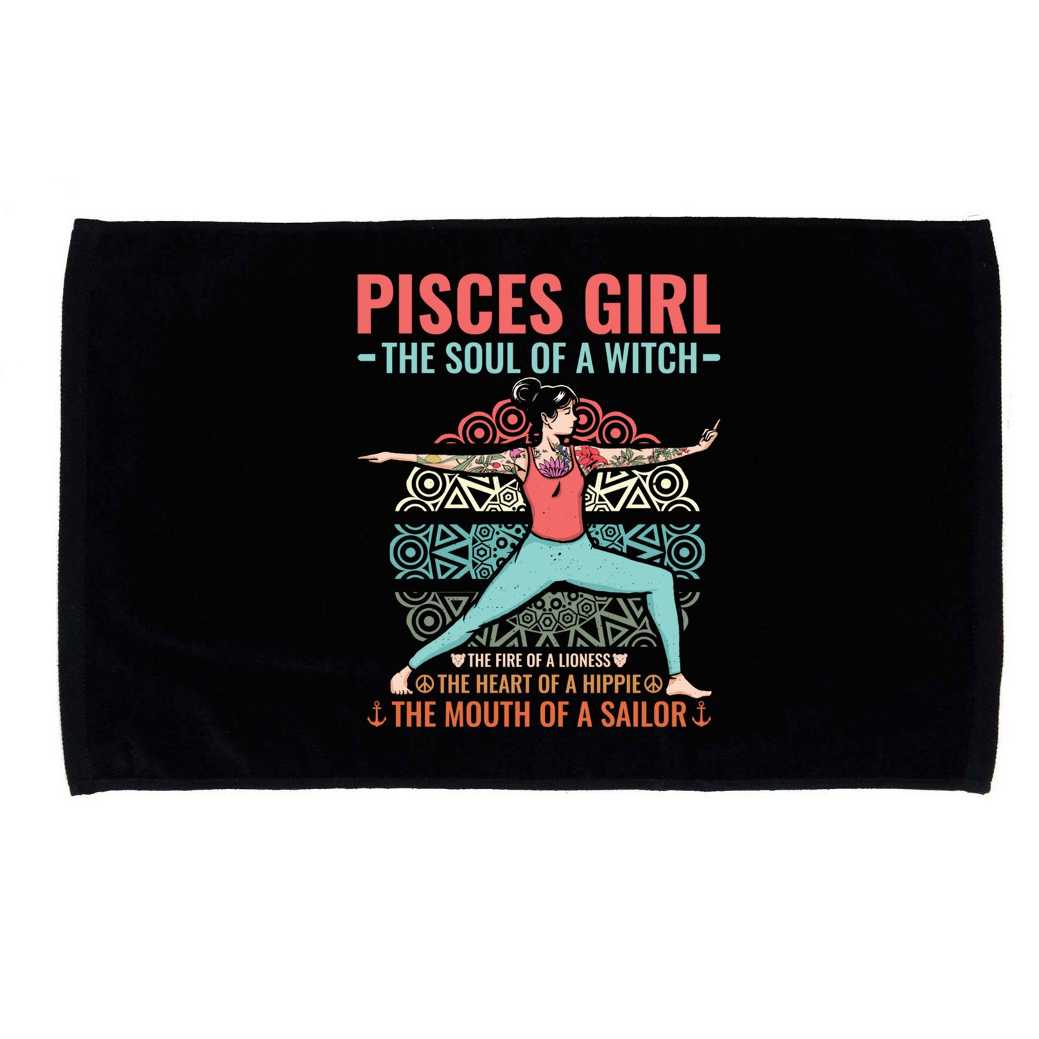 Pisces Astrology Zodiac Sign Pisces Horoscope Pisces Gift Microfiber Hand Towel