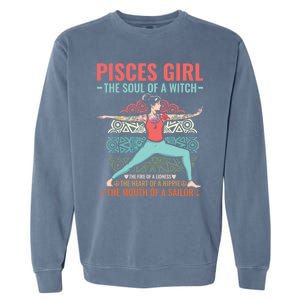 Pisces Astrology Zodiac Sign Pisces Horoscope Pisces Gift Garment-Dyed Sweatshirt