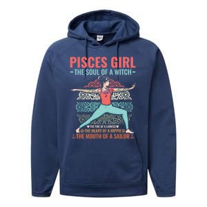 Pisces Astrology Zodiac Sign Pisces Horoscope Pisces Gift Performance Fleece Hoodie