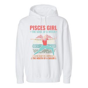 Pisces Astrology Zodiac Sign Pisces Horoscope Pisces Gift Garment-Dyed Fleece Hoodie