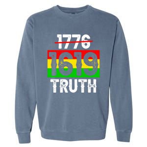 Proud Black 1619 Ancestors Black History Month Juneteenth Cool Gift Garment-Dyed Sweatshirt