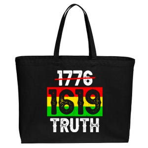 Proud Black 1619 Ancestors Black History Month Juneteenth Cool Gift Cotton Canvas Jumbo Tote