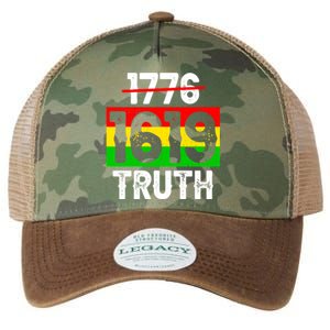 Proud Black 1619 Ancestors Black History Month Juneteenth Gift Legacy Tie Dye Trucker Hat