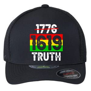 Proud Black 1619 Ancestors Black History Month Juneteenth Gift Flexfit Unipanel Trucker Cap