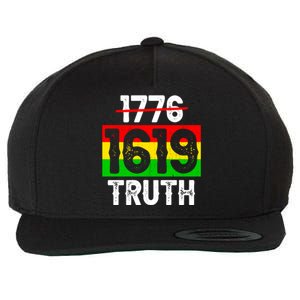 Proud Black 1619 Ancestors Black History Month Juneteenth Gift Wool Snapback Cap