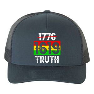 Proud Black 1619 Ancestors Black History Month Juneteenth Gift Yupoong Adult 5-Panel Trucker Hat