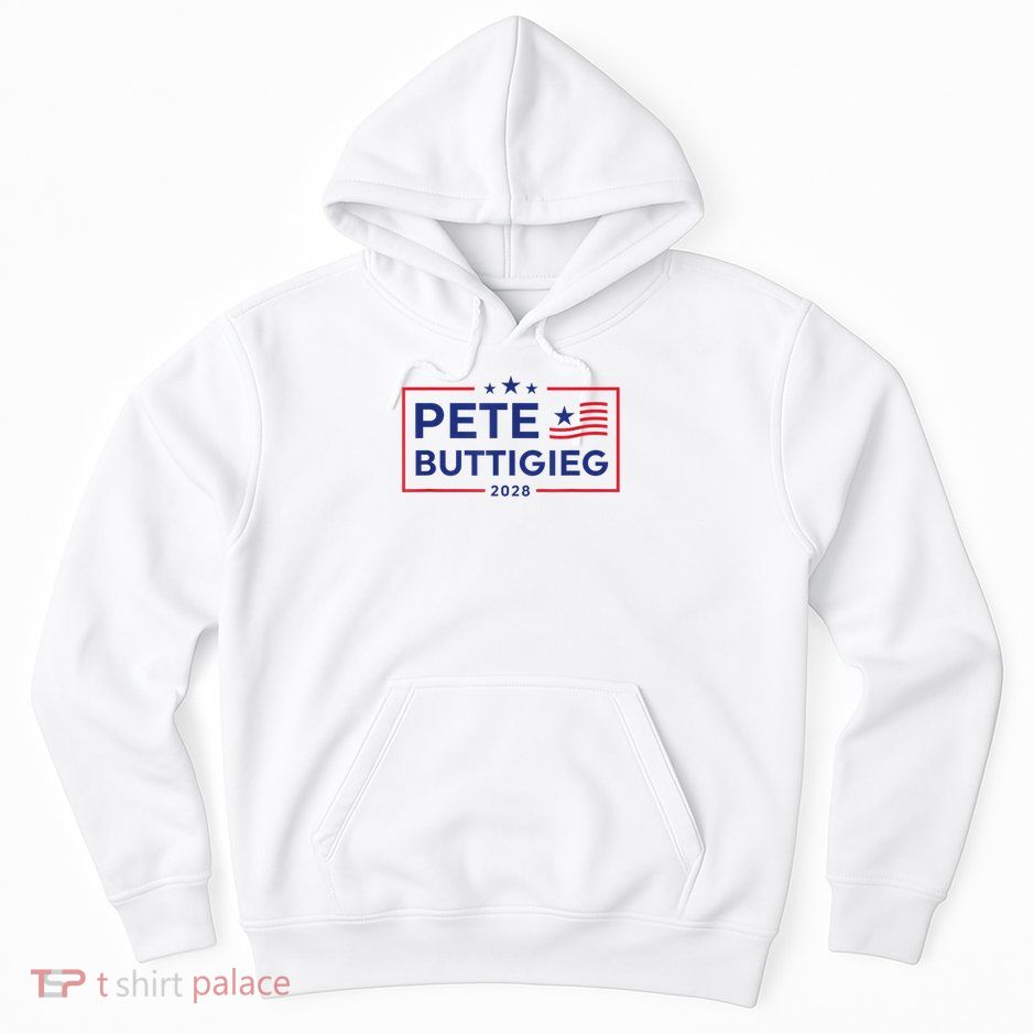 Pete Buttigieg 2028 For President Election Campaign US Flag Hoodie
