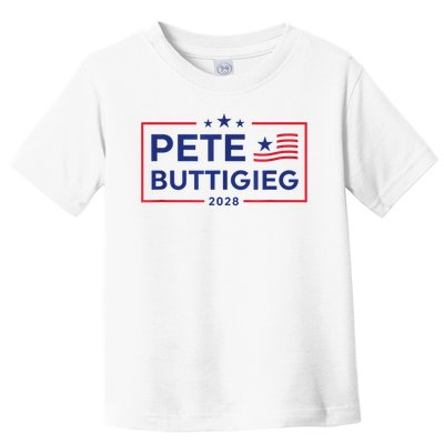 Pete Buttigieg 2028 For President Election Campaign US Flag Toddler T-Shirt