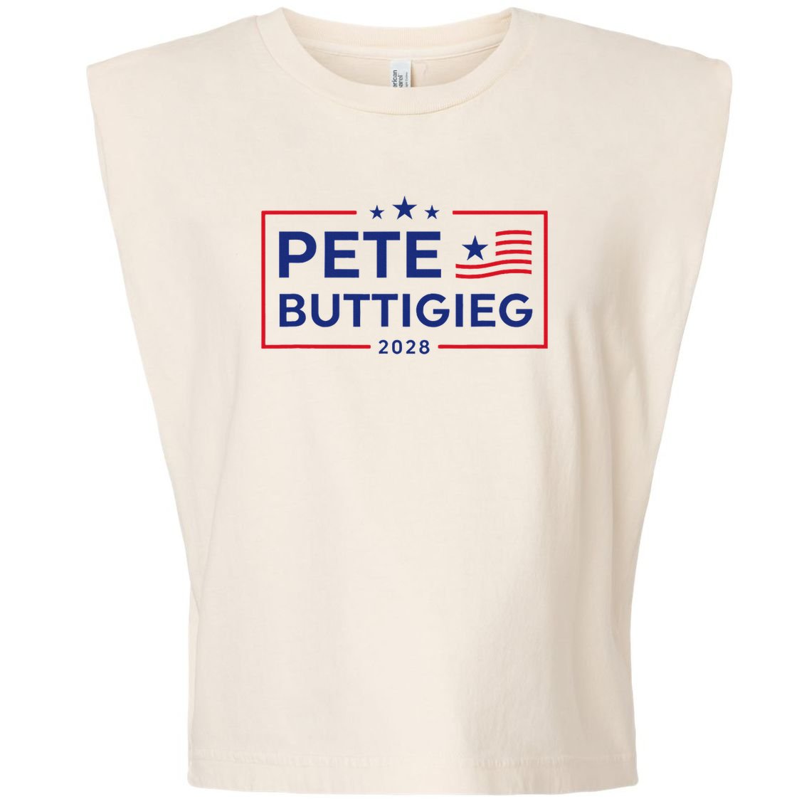 Pete Buttigieg 2028 For President Election Campaign  Garment-Dyed Women's Muscle Tee