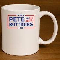 Pete Buttigieg 2028 For President Election Campaign  11oz C Handle Ceramic Mug