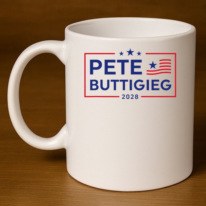 Pete Buttigieg 2028 For President Election Campaign  11oz C Handle Ceramic Mug