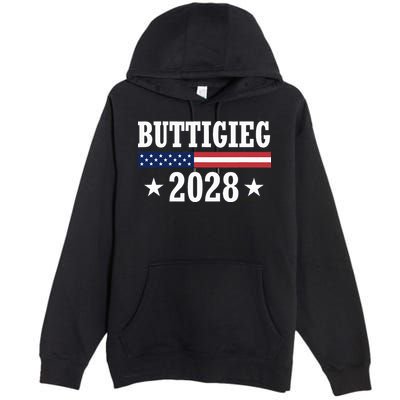 Pete Buttigieg 2028 Presidential Election Usa Flag Democrats Premium Pullover Hoodie