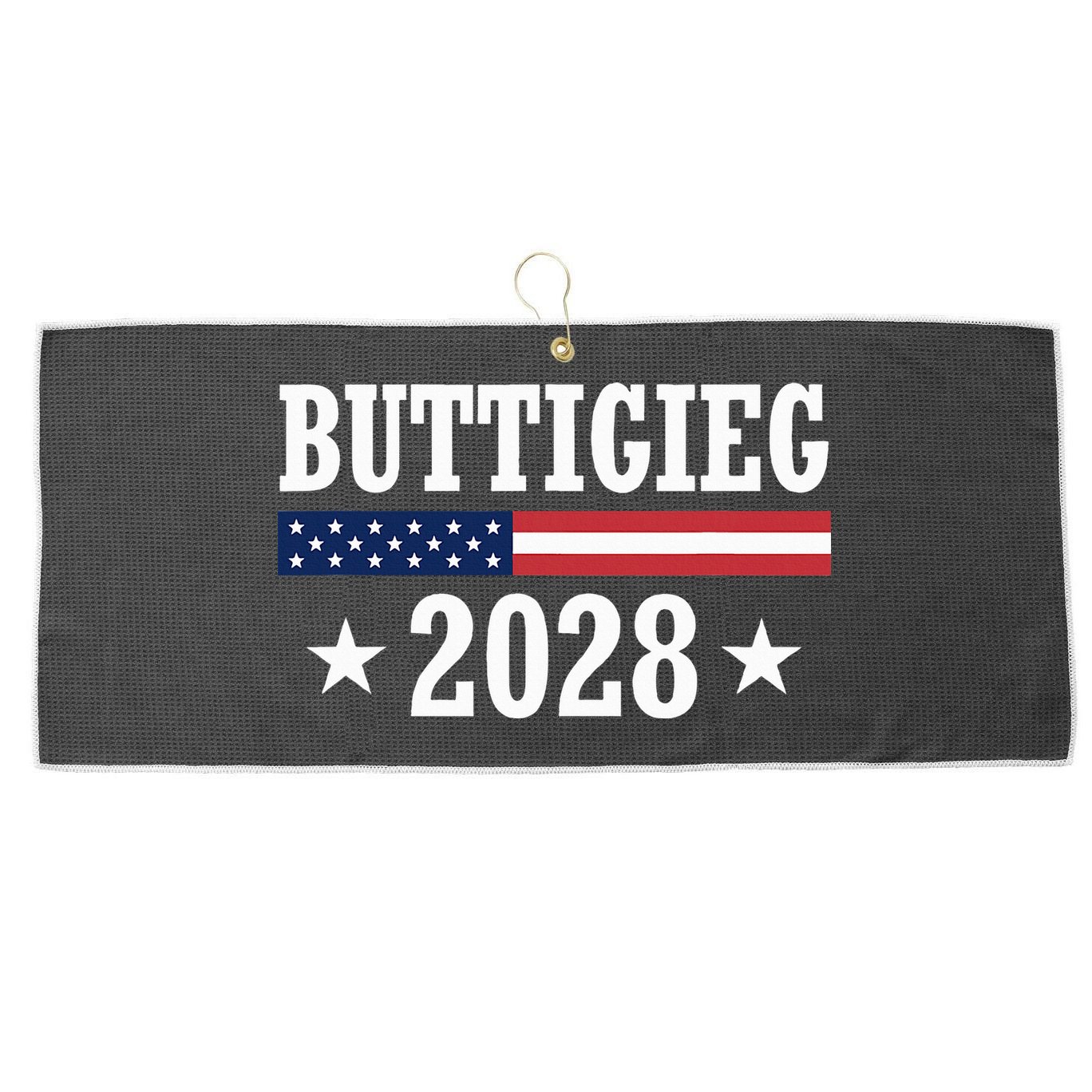 Pete Buttigieg 2028 Presidential Election Usa Flag Democrats Large Microfiber Waffle Golf Towel