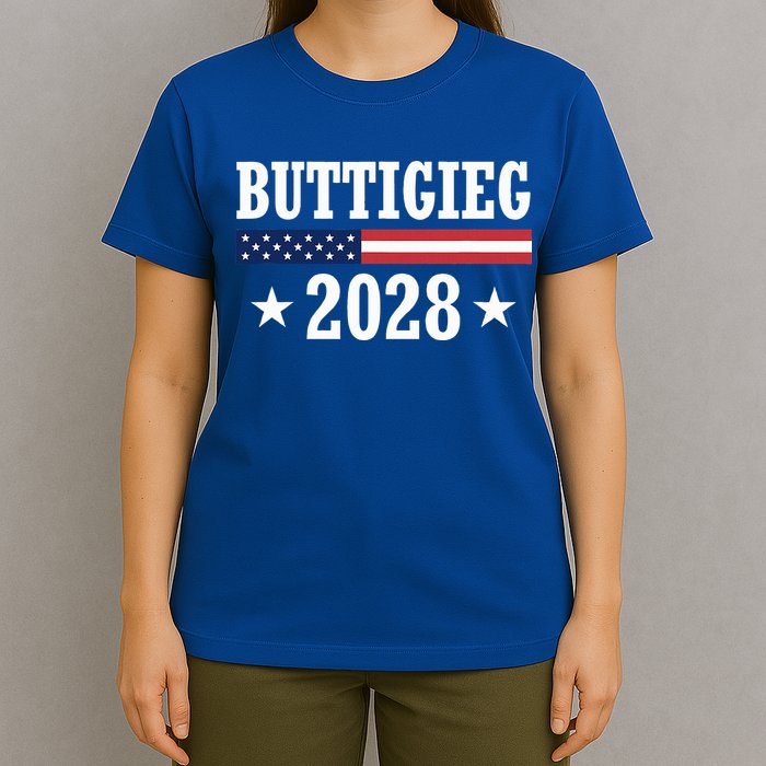 Pete Buttigieg 2028 Presidential Election Usa Flag Democrats T-Shirt