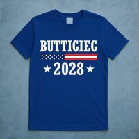 Pete Buttigieg 2028 Presidential Election Usa Flag Democrats T-Shirt
